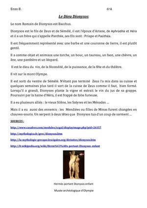 6A Dieux et Déesses 