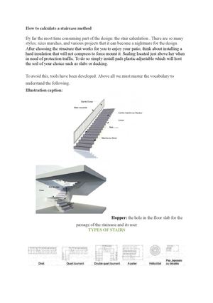 How to calculate a staircase method