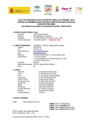 avance de programa pscj de dos hermanas(2014) 1 fase