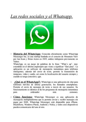 Las redes sociales y Whatsapp