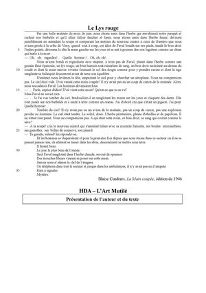 S8 - Art Mutilé - Le lys rouge