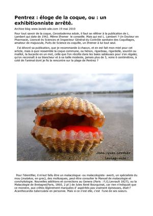 Pentrez : éloge de la coque, ou : un exhibitionniste arrêté.