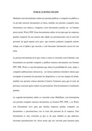 Publicaciones Online