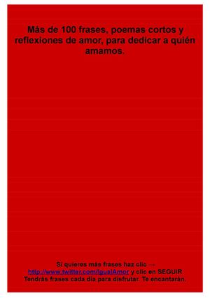 Frases y poemas cortos de amor