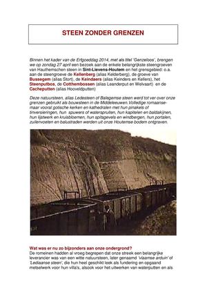 Brochure Steen zonder grenzen