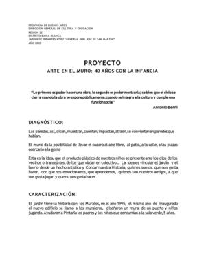 Murales en el Jardín de infantes