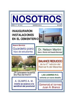revista nosotros marzo 14