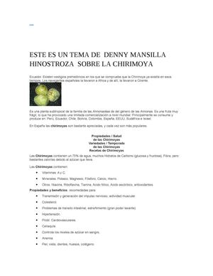 sore la chirimoya