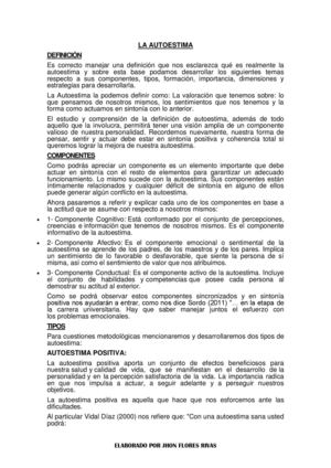 AUTOESTIMA