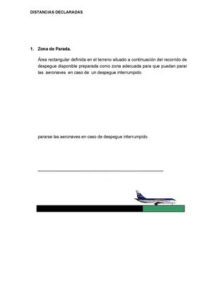 Distancias Declaradas en Aeropuerto
