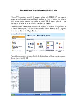 Modelo Entidad Relación en Visio