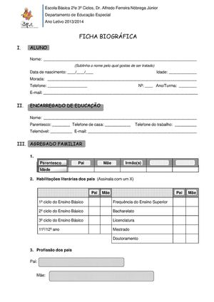 Ficha Biografica- ATUALIZADA