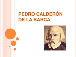 PEDRO CALDERÓN DE LA BARCA