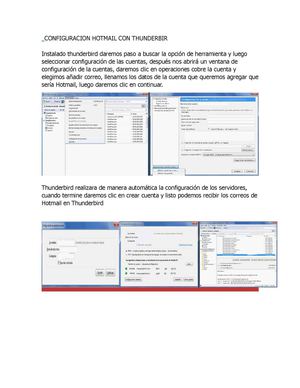 CONFIGURACION HOTMAIL CON THUNDERBIRD