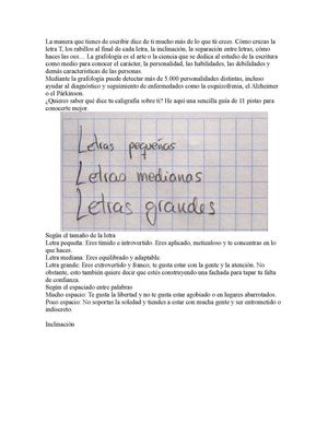 Identifica tu escritura!