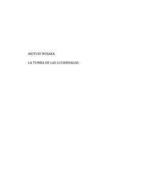 Akiyuki Nosaka - La Tumba de las Luciérnagas