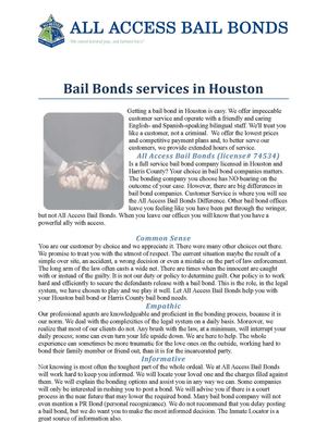 Calaméo - Bail Bonds services in Houston