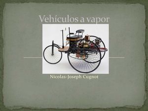 El Primer Auto De Vapor