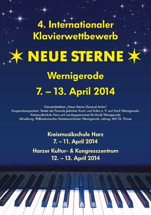 Programmheft Internationaler Klavierwettbewerb "Neue Sterne" 2014