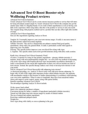 Advanced Testoboost Muscle mass building product Assessment