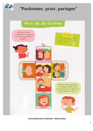 Proposition pour la Carême 2013