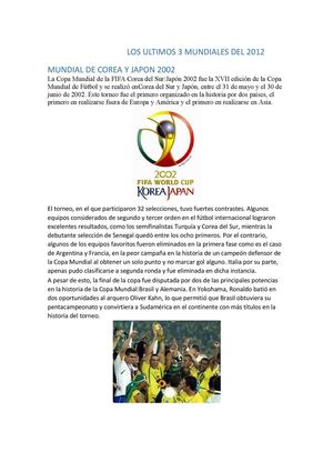 Ultimos 3 mundiales