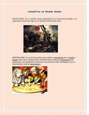 Catálogo de conceptos de primer y segundo orden y fuentes primarias y secundarias 