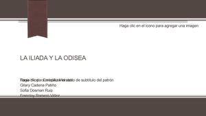 La Iliada y la Odisea