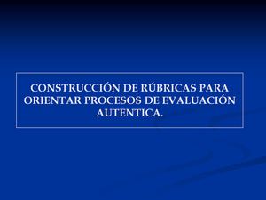 Construcción de Rúbricas