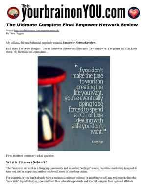 The Ultimate Complete Final Empower Network Review