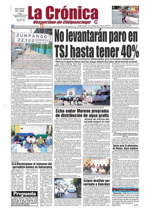 La Crónica 8 de abril 2014 