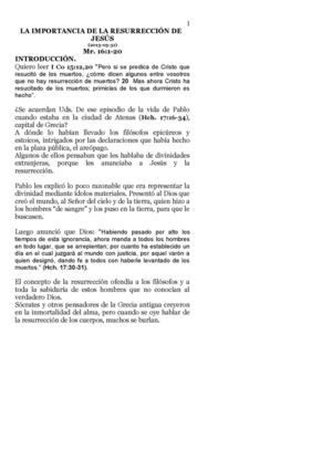 LA IMPORTANCIA DE LA RESURRECCIÓN DE CRISTO