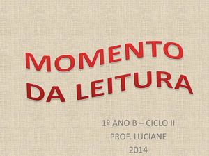 Momento da Leitura 