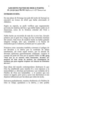 LOS SIETE PACTOS DE DIOS