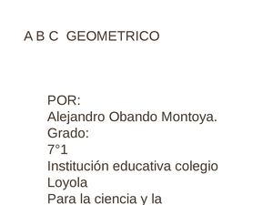 ABECEDARIO GEOMÉTRICO