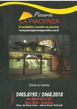 Cardápio Pizzaria La Piacenza
