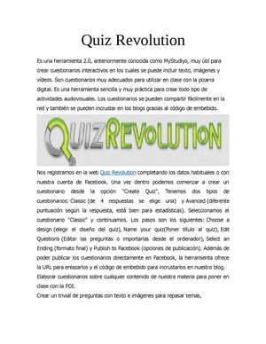 Quiz Revolution