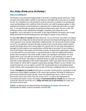 How Jobjig will help you in Job Hunting ?