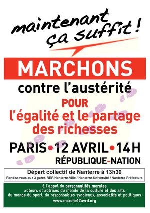 marche contre l'austérité
