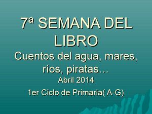 SEMANA DEL LIBRO