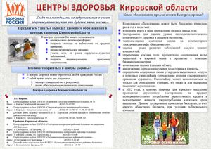 Памятка по центрам здоровья