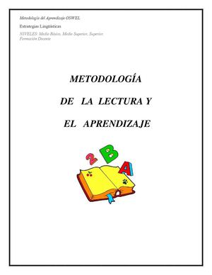 Metodología del Aprendizaje  (Como estrategia lingüística)