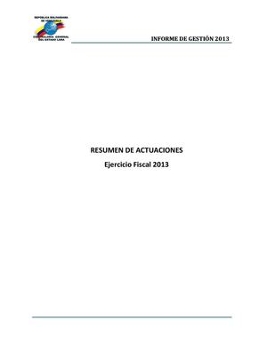 Informe de Gestión 2013 - II