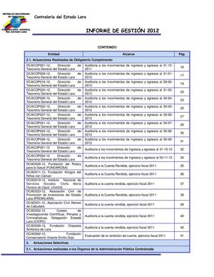 Informe de Gestión 2012 - II - Ejecutivo