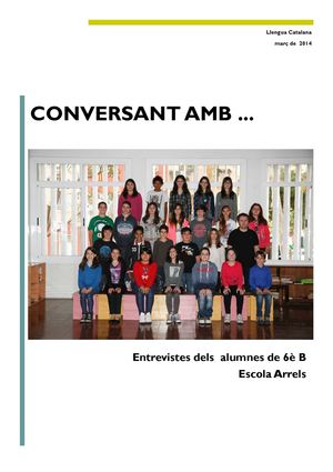 Entrevistes de 6è B de primària