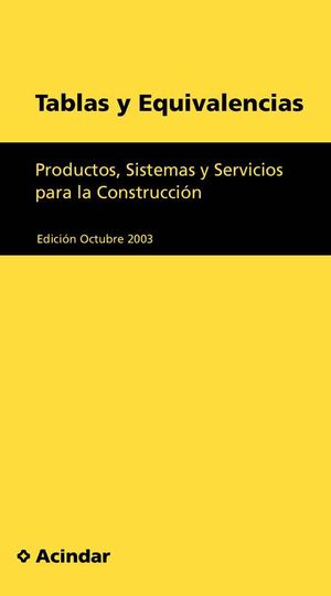 TABLAS DE CONVERSION