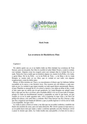 Las aventuras de Huckleberry Finn