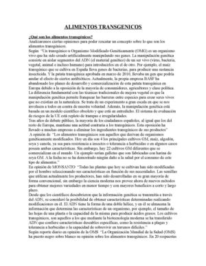 alimentos trasngenicos