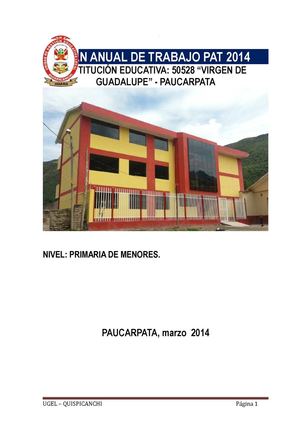 PAT DE LA I.E. 50528 DE PAUCARPATA