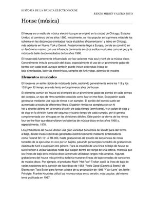 HISTORIA DEL ELECTROHOUSE